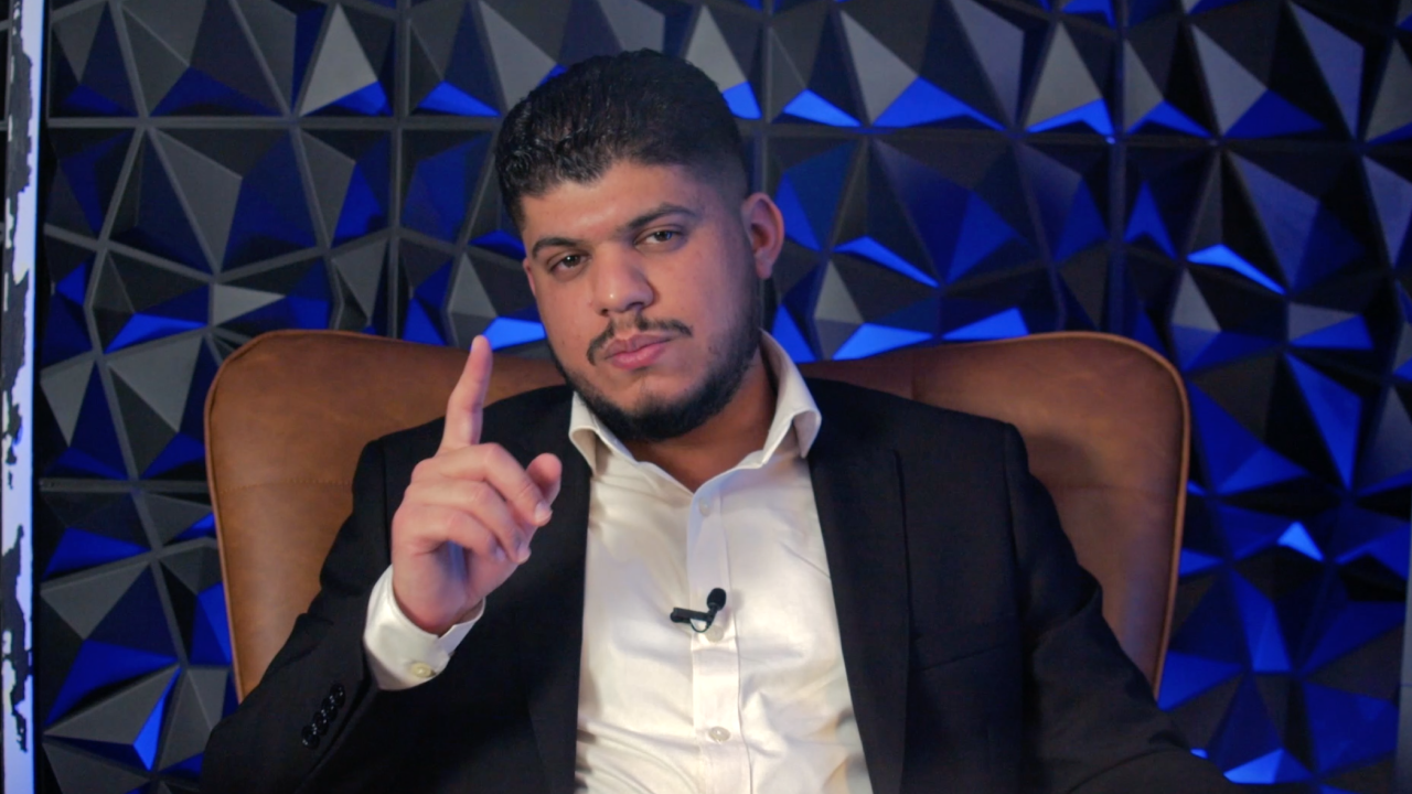 Mohamad Al-Mail at protest