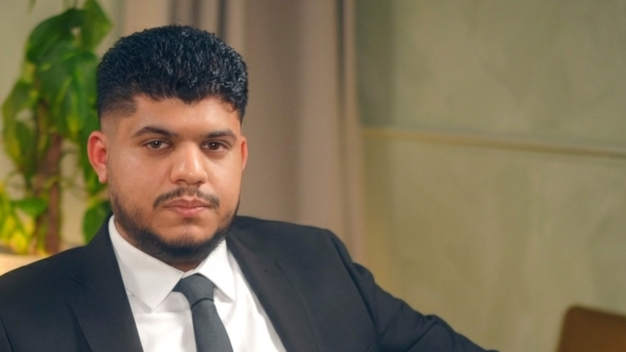 Mohamad Al-Mail at protest